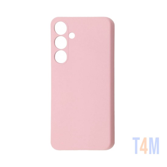 Funda de Silicona con Marco de Cámara para Samsung Galaxy S24 Rosa